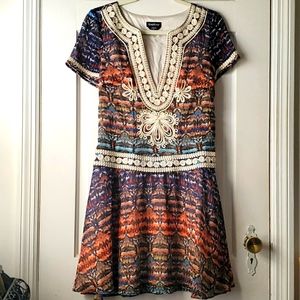 Sale NWOT bebe boho style dress.